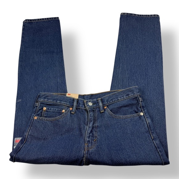 Levi's Other - Levis 505 Regular Fit Straight Leg Jeans Mens 31x30 Dark Wash Blue NWT 005054886